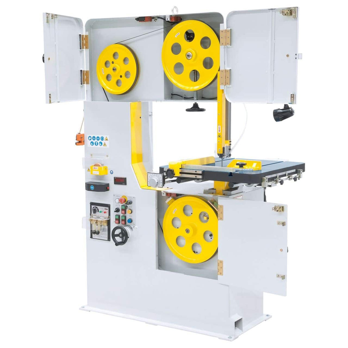 Vertical band saw with automatic table feed VMS 610 A