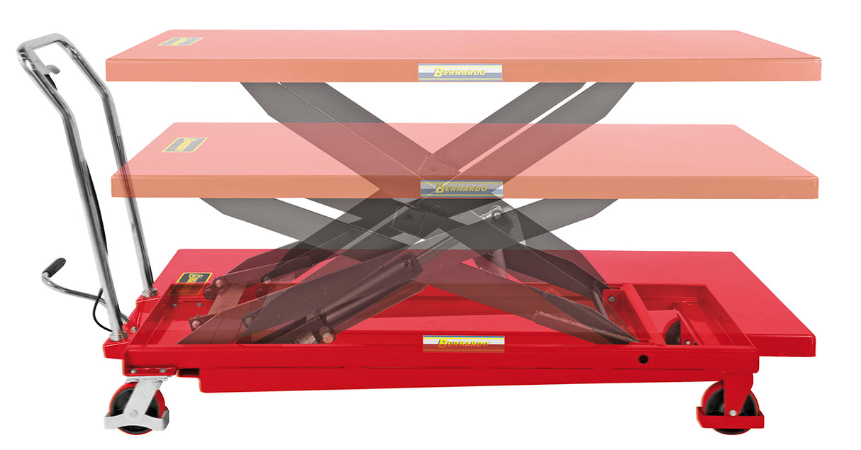 Hydraulic platform lifting table with large top TG 500