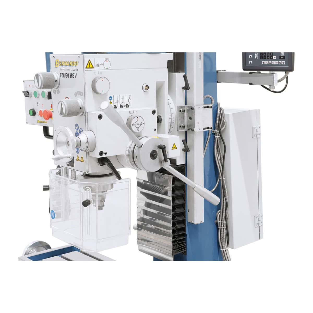 FM 50 HSV drilling and milling machine with 3-axis position display