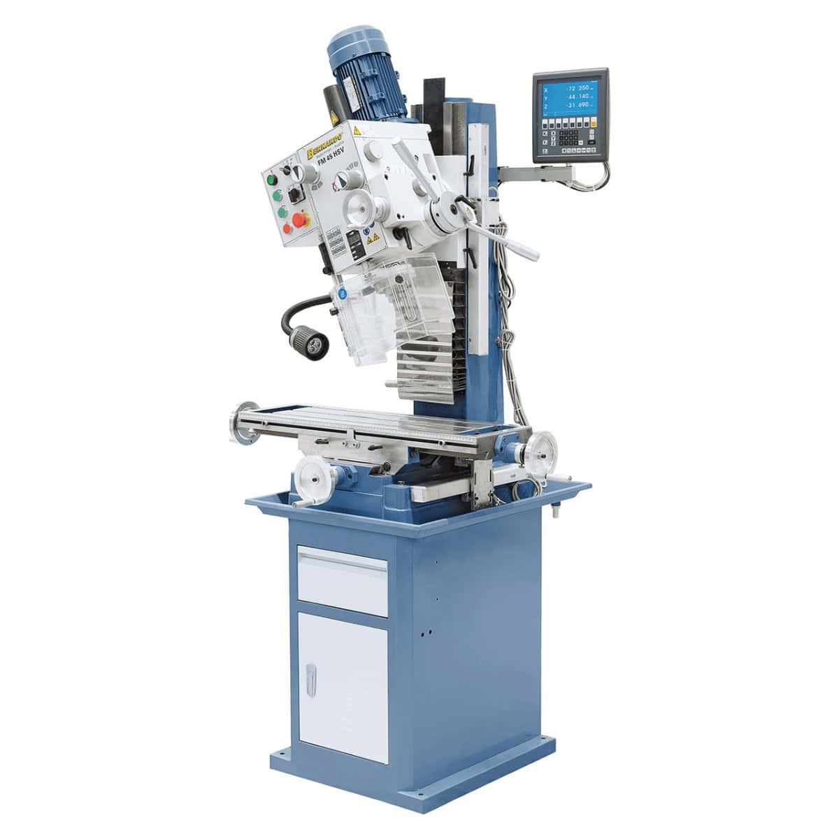 FM 45 HSV drilling and milling machine with 3-axis position display