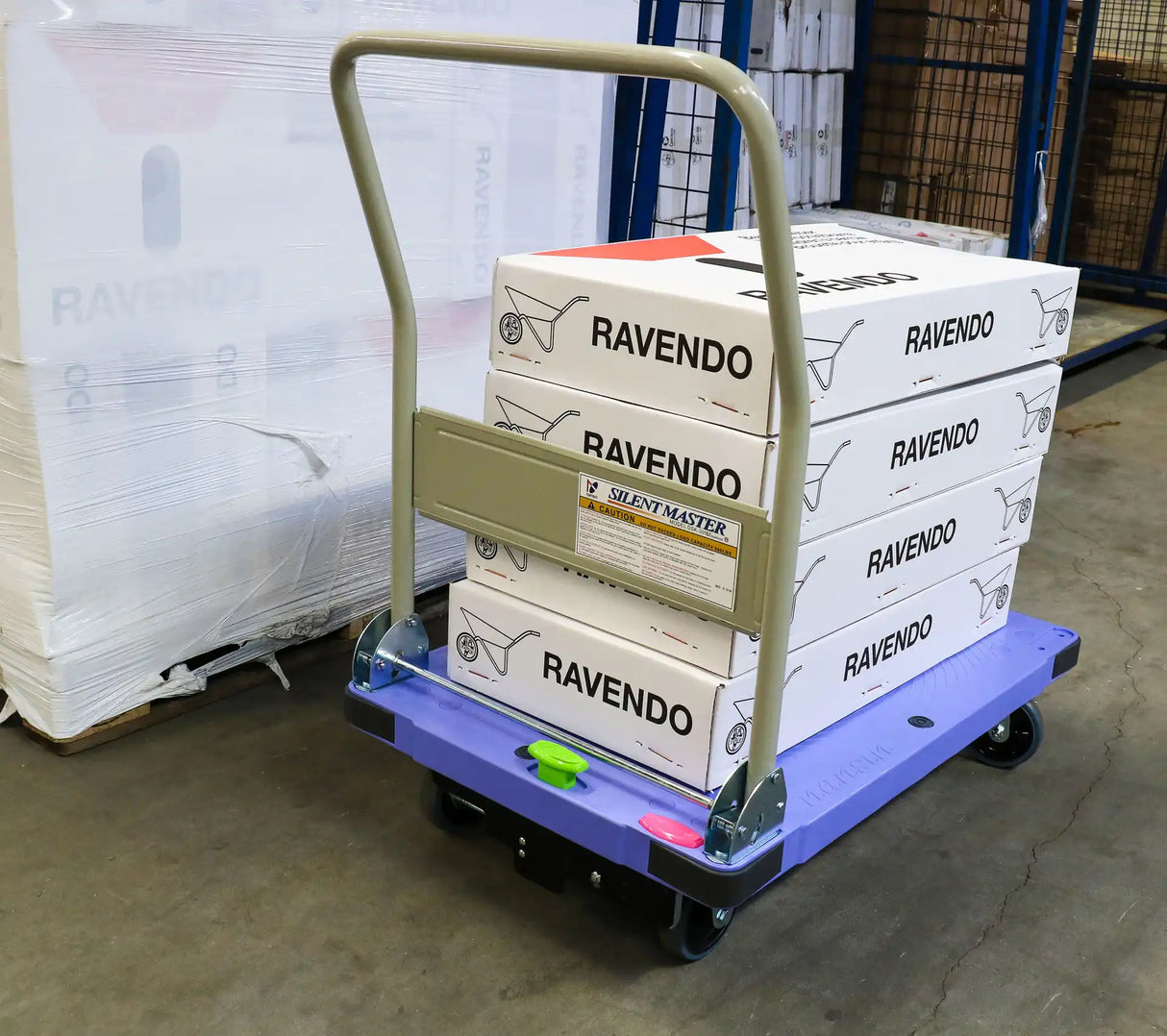 Ravendo Heavy WHTP 300 WB – Carrello da trasporto con freni