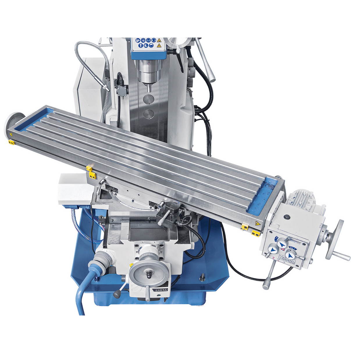 Universal milling machine UWF 90 + 3-axis position display ES-12 H + pneumatic clamping