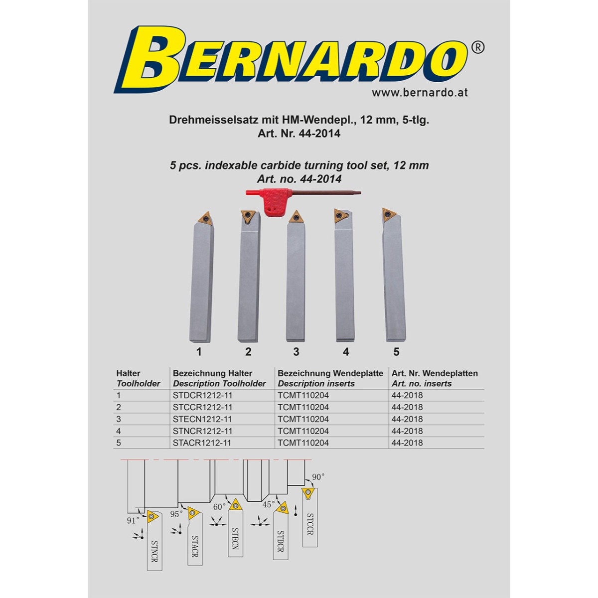 HM 12mm Removable Tip Lathe Tool