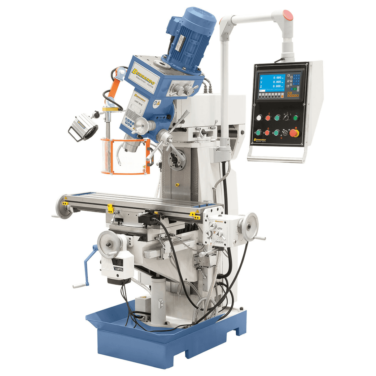 Universal milling machine UWF 80 E incl. 3-axis digital display and Y-axis feed