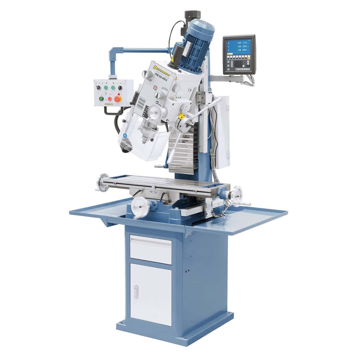 FM 50 HSV drilling and milling machine with 3-axis position display
