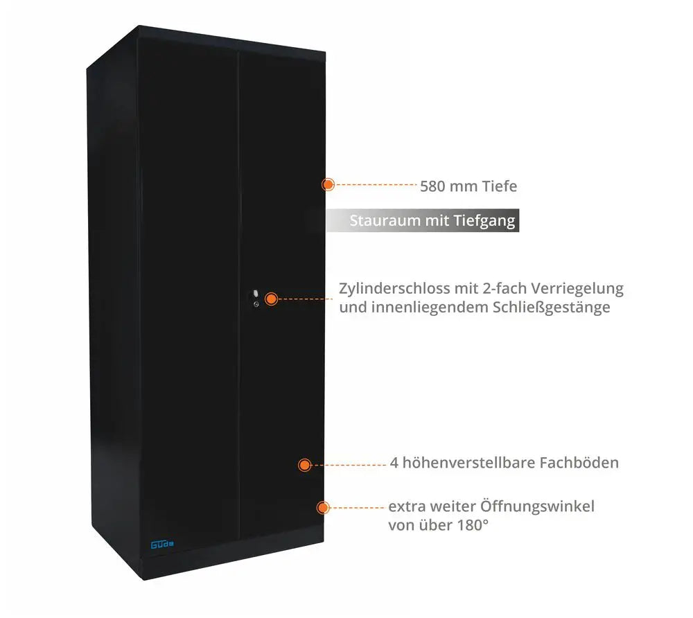 Armadio porta attrezzi Guede TYPE BG Black Line – Profondo