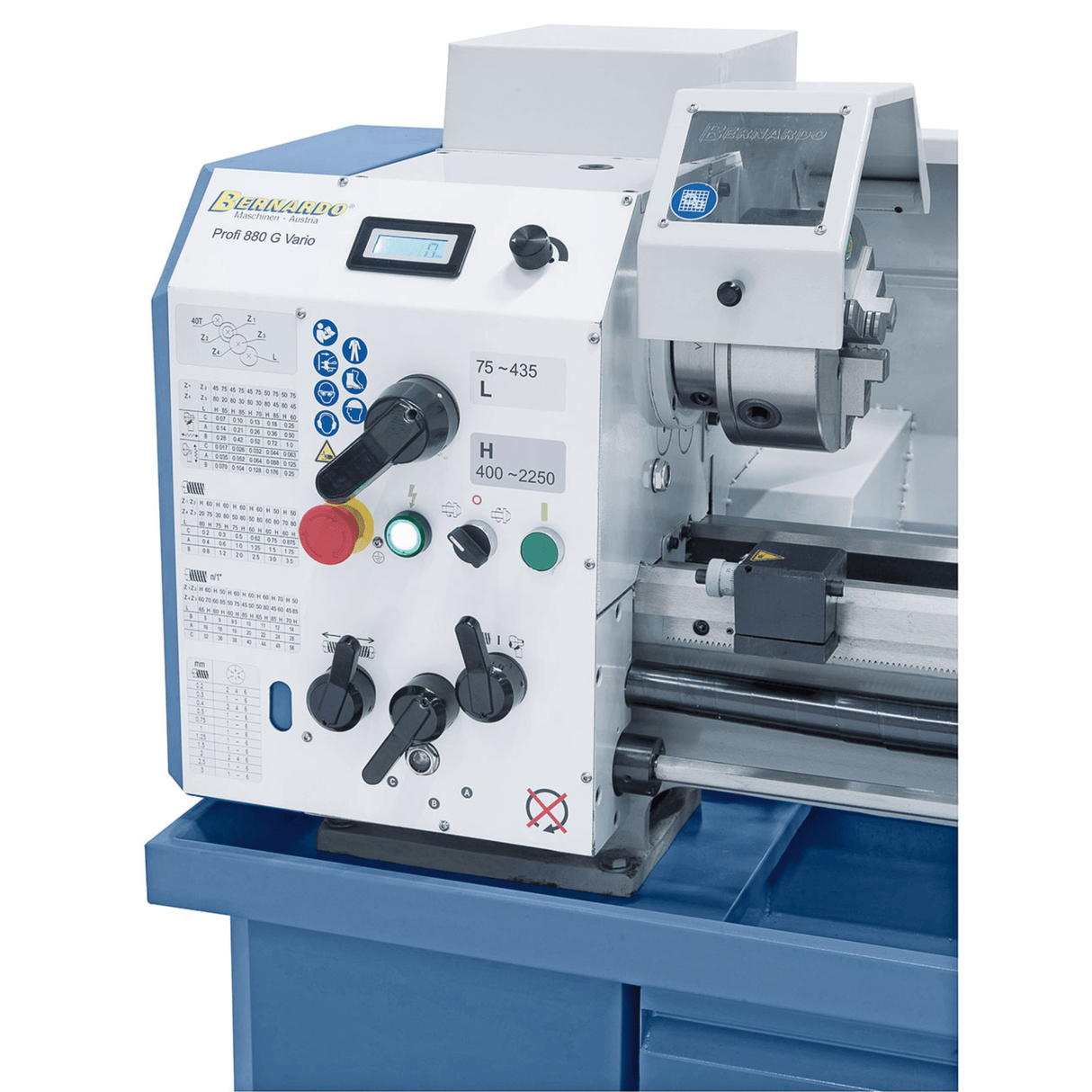 Tornio Bernardo Profi 880 G Vario / 400 V – Potente e preciso