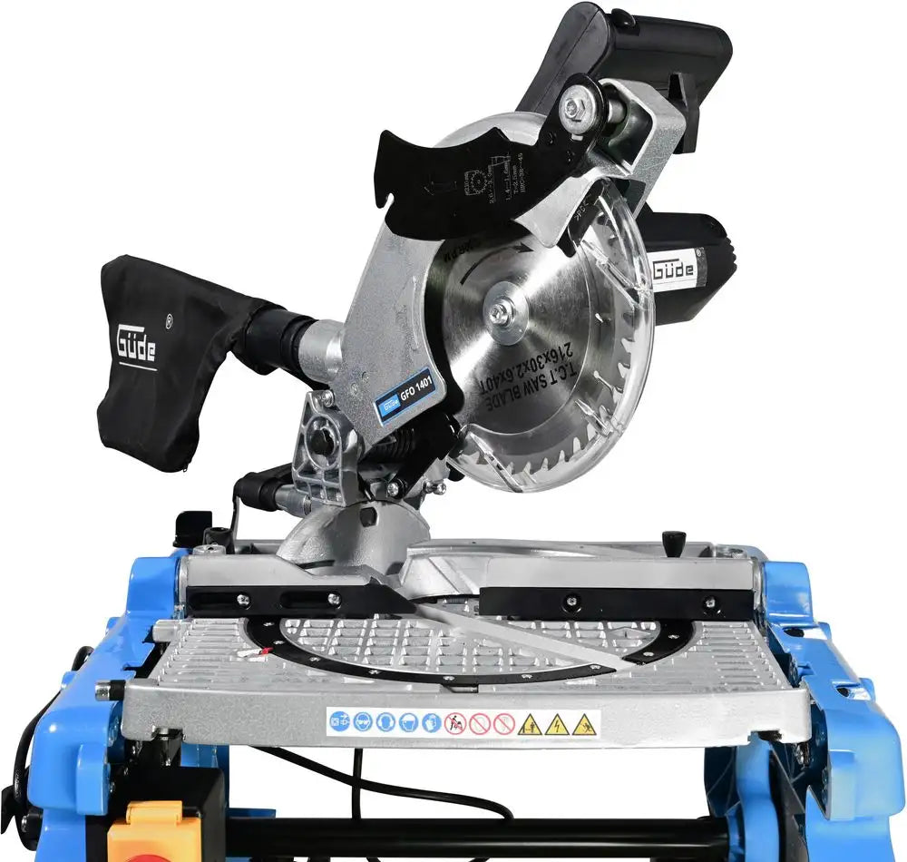 Güde GFO 1401 – Troncatrice radiale multifunzione con piano ribaltabile 180°