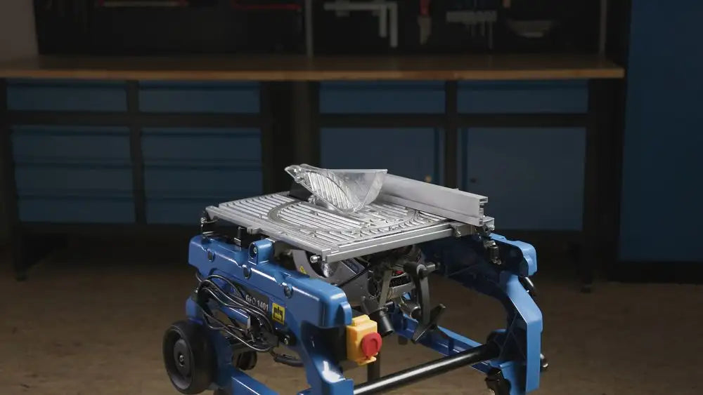 Güde GFO 1401 – Troncatrice radiale multifunzione con piano ribaltabile 180°