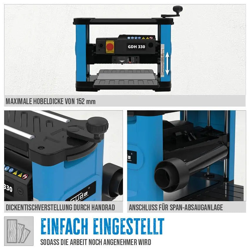 Pialla a spessore Guede GDH 330 – Precisa e potente 1500W