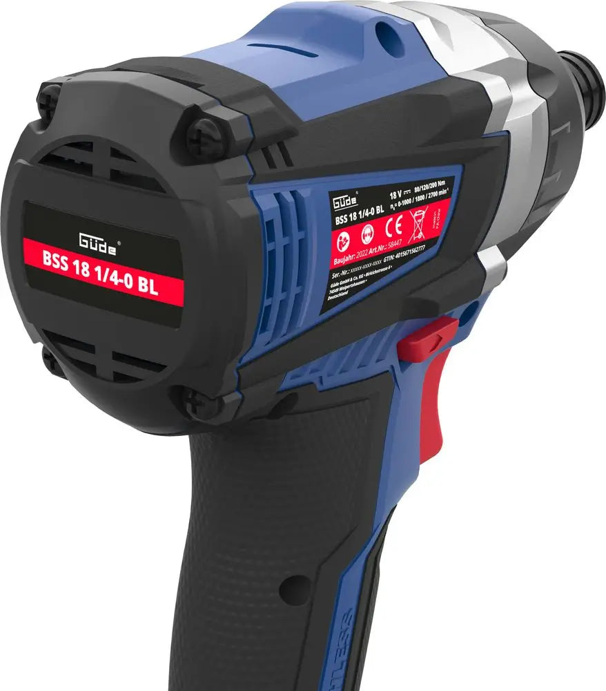 Avvitatore ad impulsi a batteria Guede BSS 18 1/4-0 BL – 18V