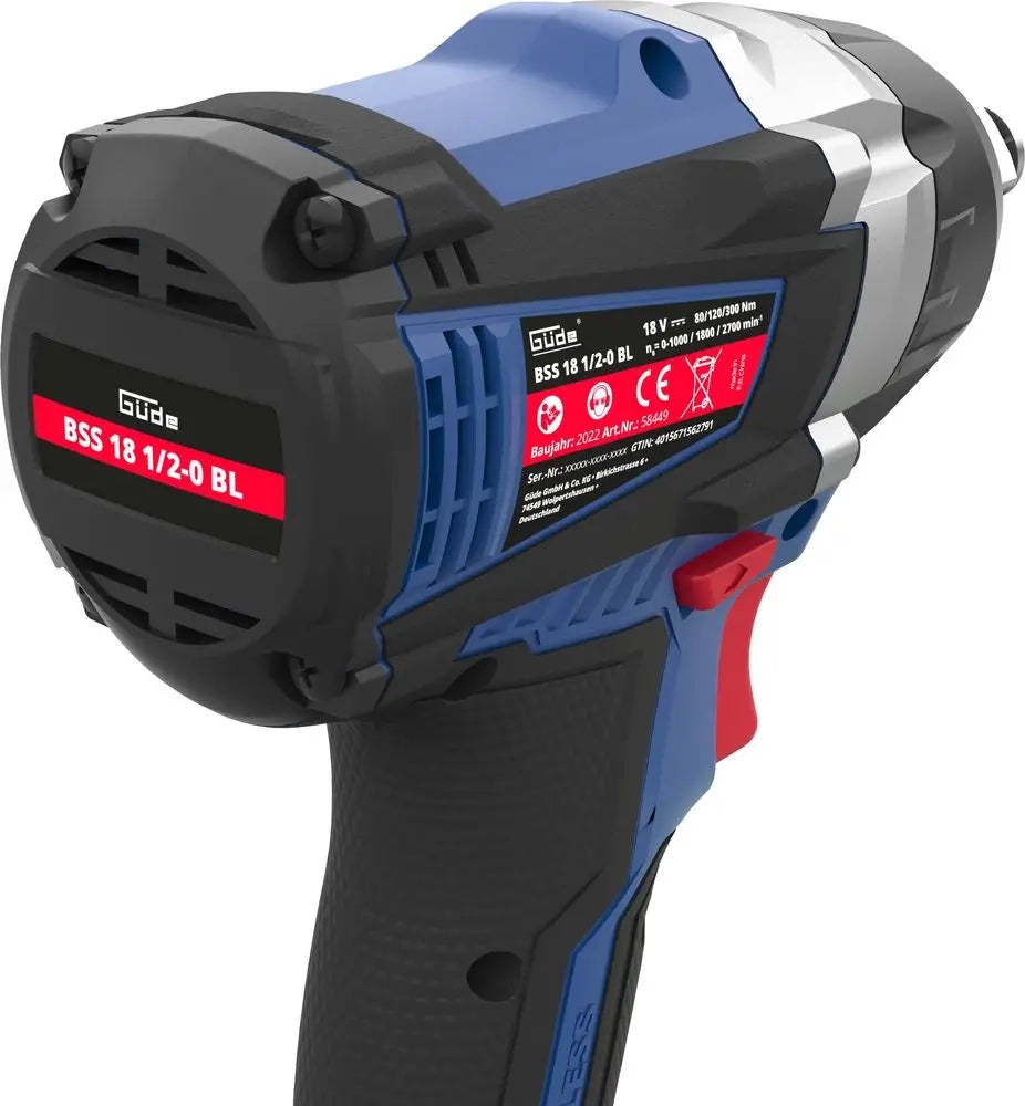 Avvitatore ad impulsi a batteria Guede BSS 18 1/2-0 BL – 300 Nm