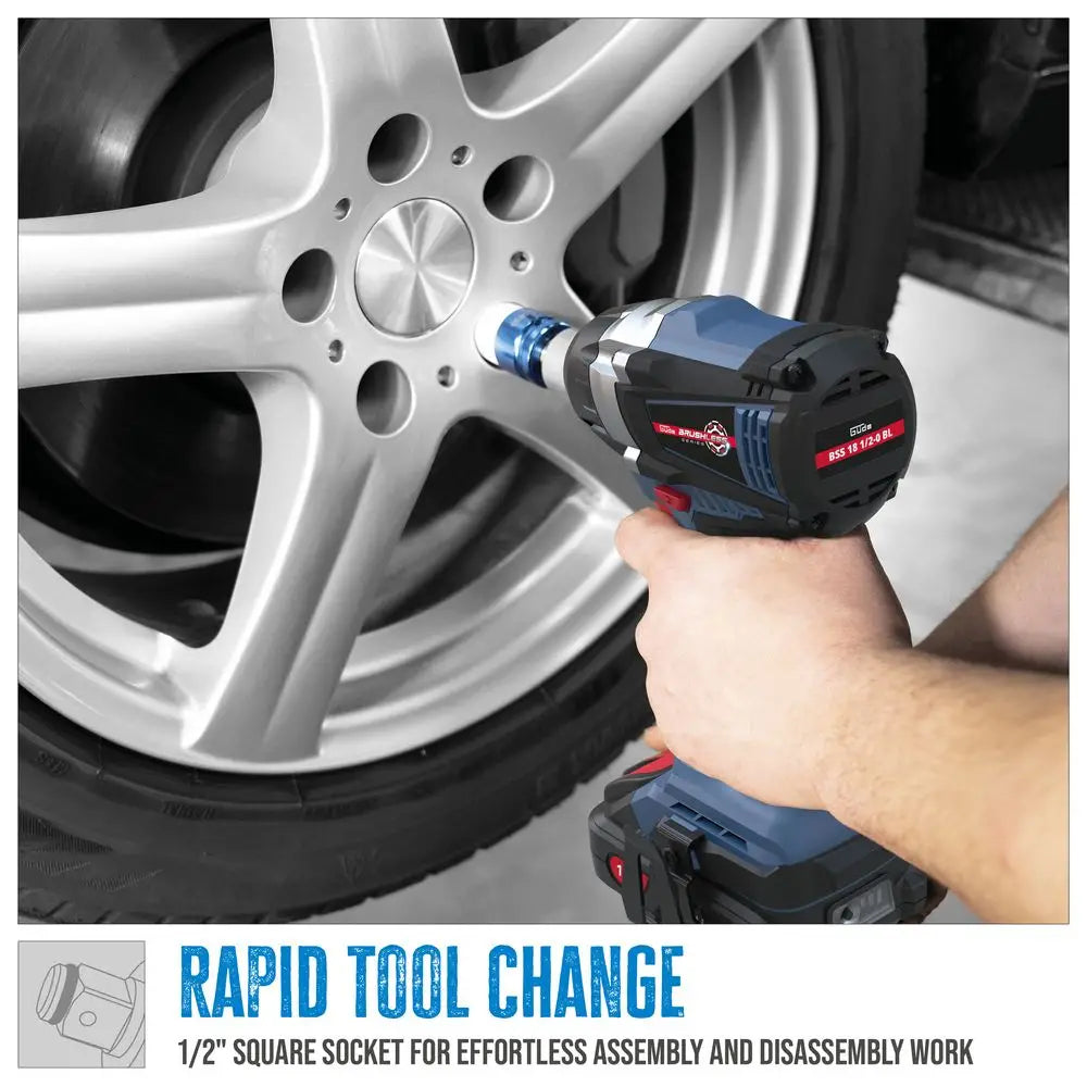 Avvitatore ad impulsi a batteria Guede BSS 18 1/2-0 BL – 300 Nm