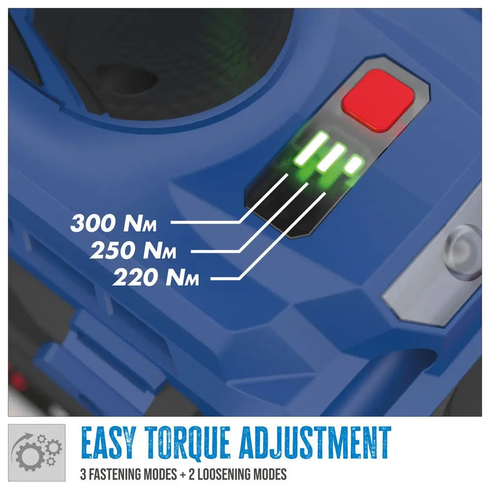 Avvitatore ad impulsi a batteria Guede BSS 18 1/2-0 BL – 300 Nm