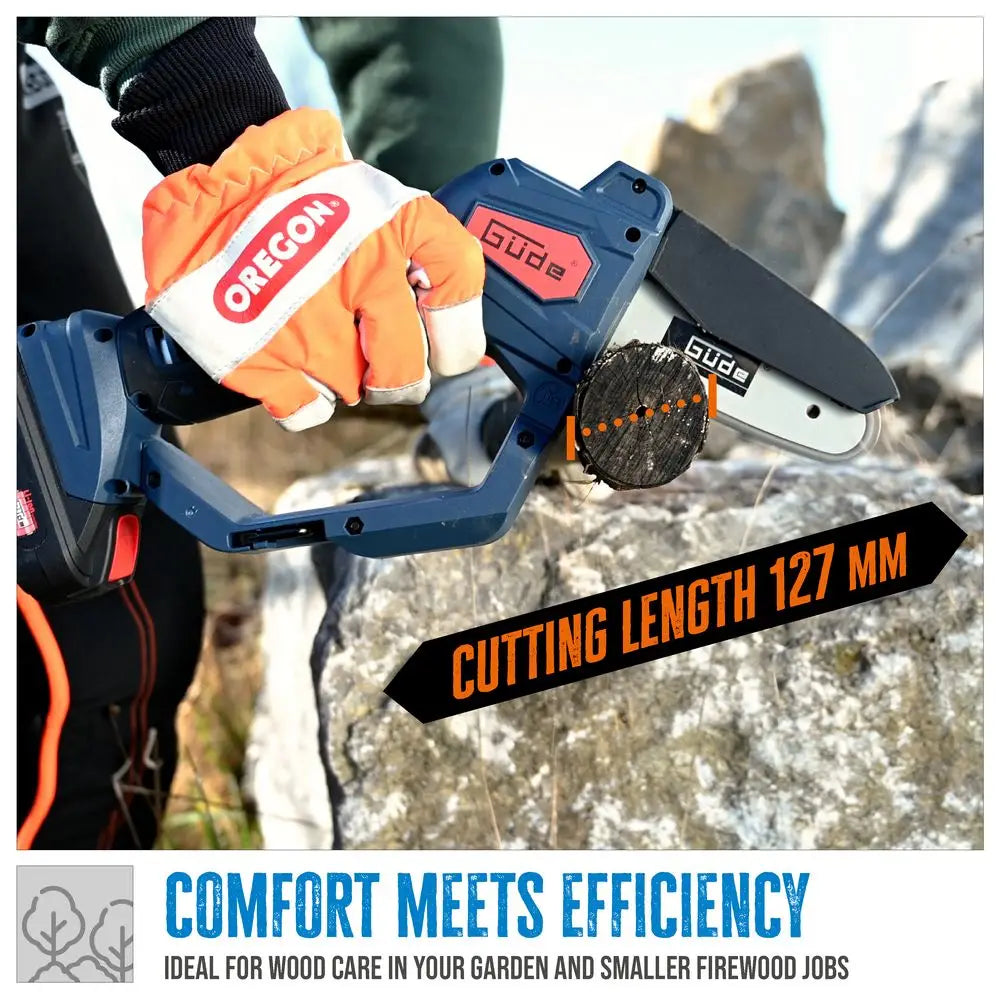 Motosega a batteria compatta Guede MK 18-0 – Leggera e potente