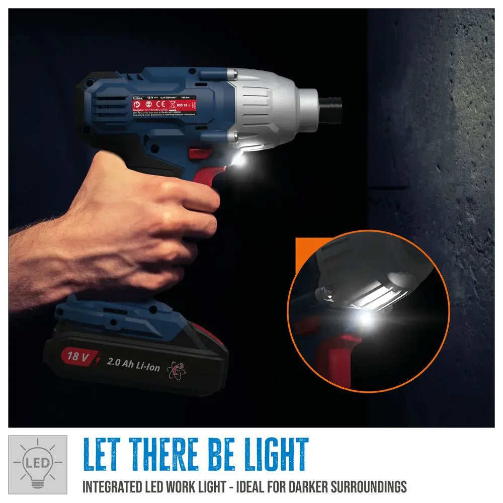 Avvitatore ad impulsi Guede BSS 18 1/4-0 ā 18V E³, compatto e potente