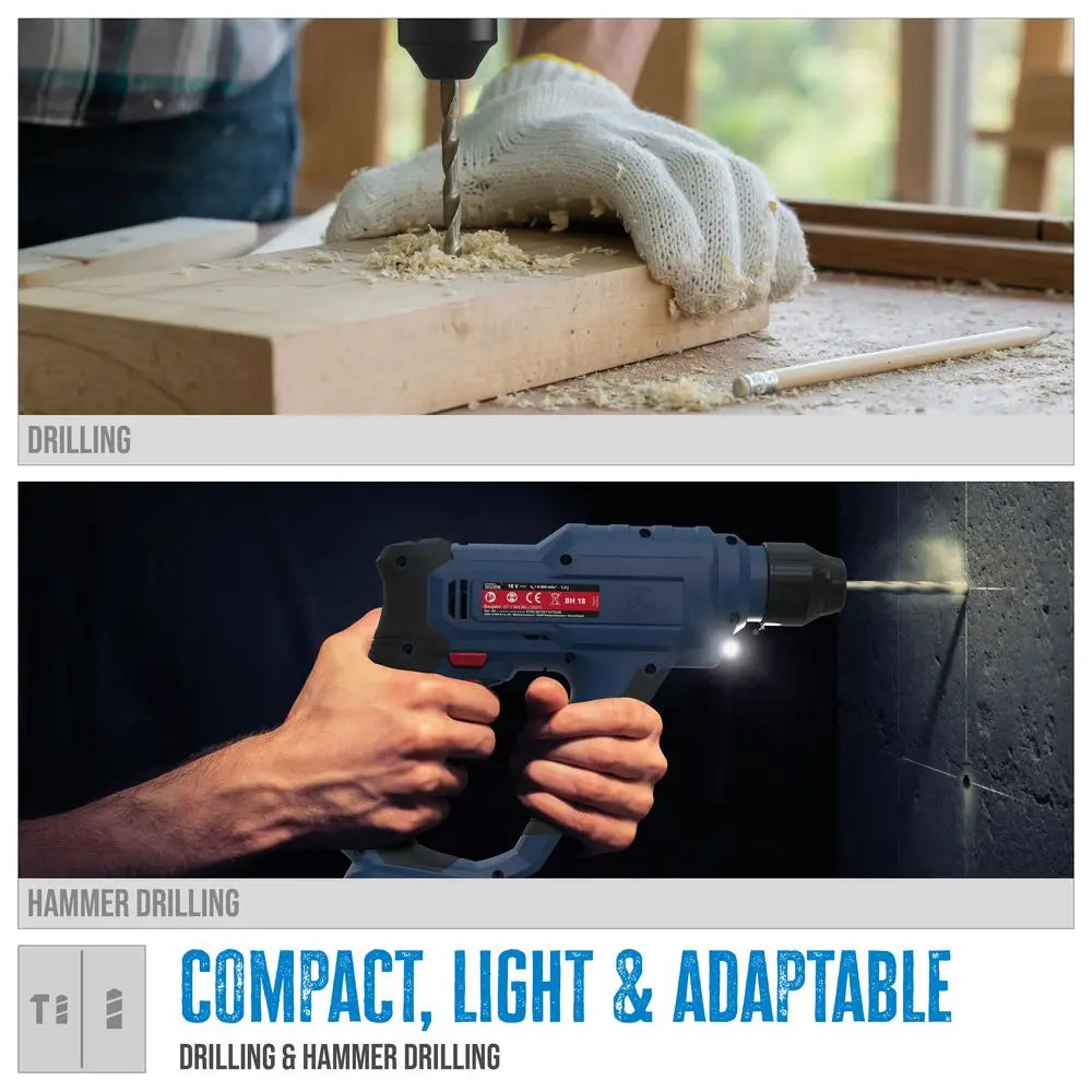 Martello perforatore Guede BH 18-201-30K – 18V E³ con batteria e valigetta