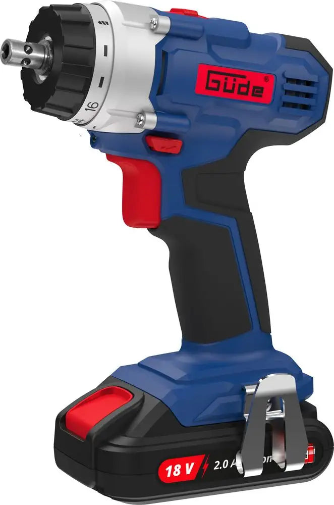Trapano avvitatore Guede BS 18-201-30K II – 18V E³, con batteria e valigetta