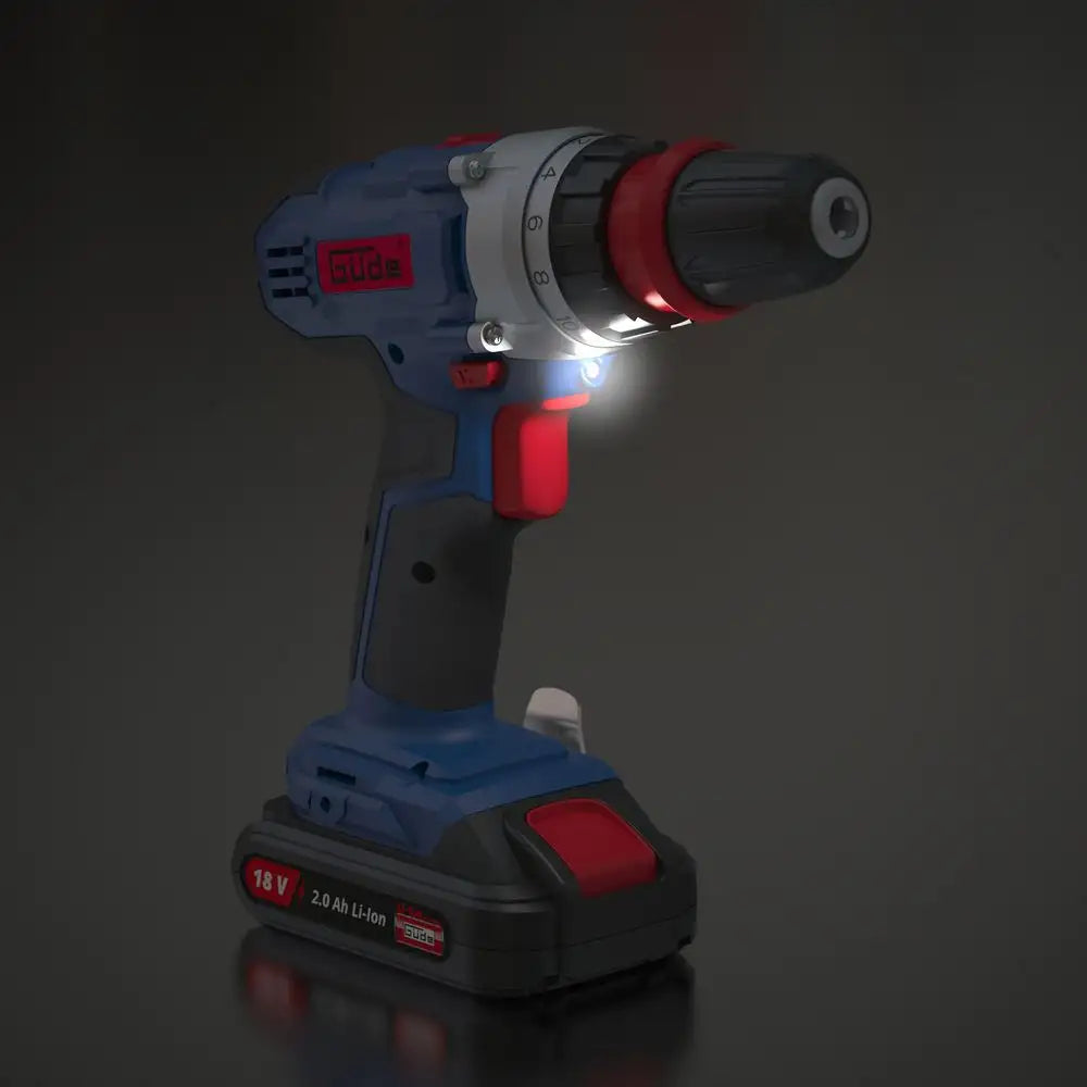 Trapano avvitatore Guede BS 18-201-30K II – 18V E³, con batteria e valigetta