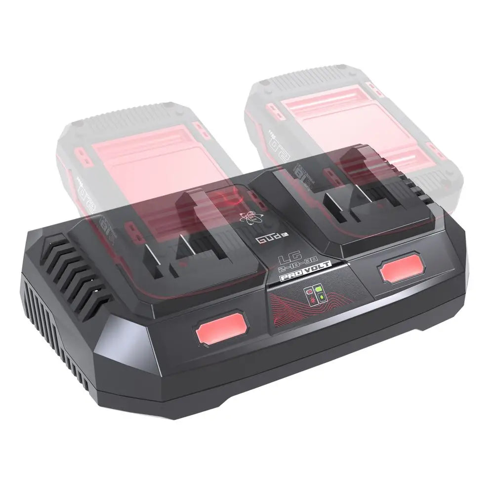 Caricabatterie doppio Guede LG 2-18-30 – 18V E³ 2x3,0 A rapido