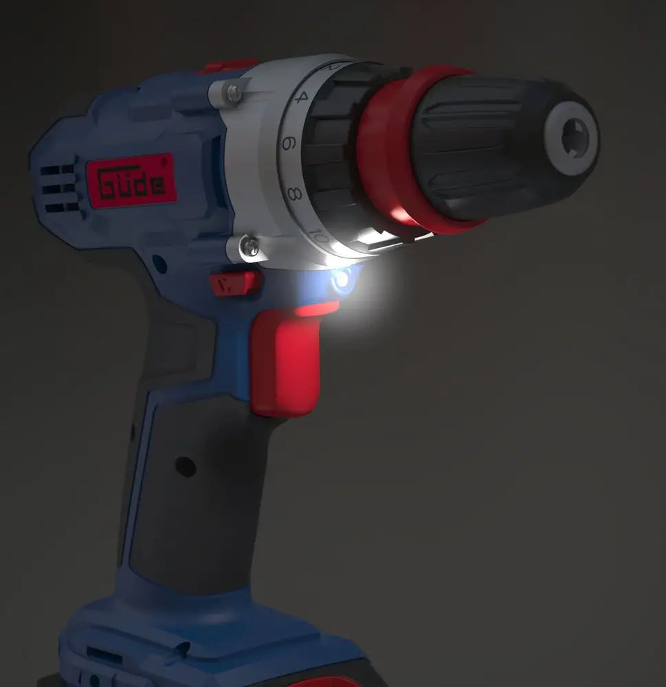 Trapano avvitatore Guede BS 18 Set 126 pz – 18V con batteria e accessori