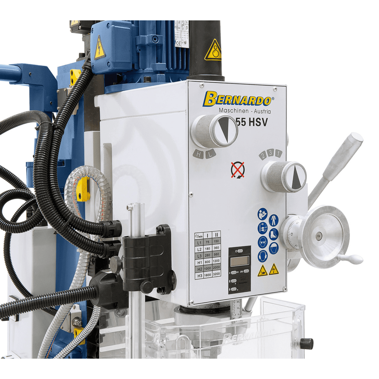 FM 55 HSV drill and milling machine with digital position display