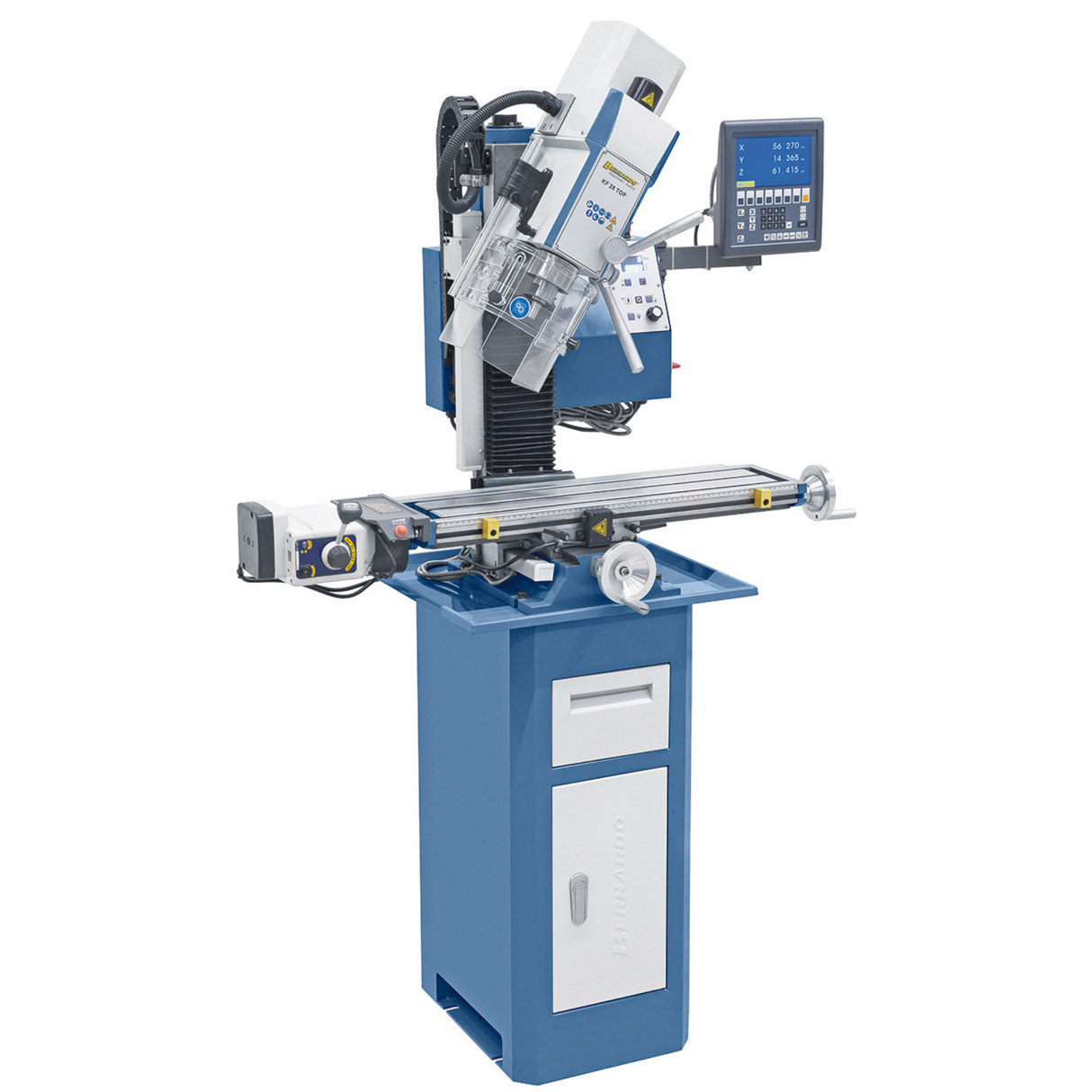 KF 28 Top drilling and milling machine with 3-axis feed and digital display