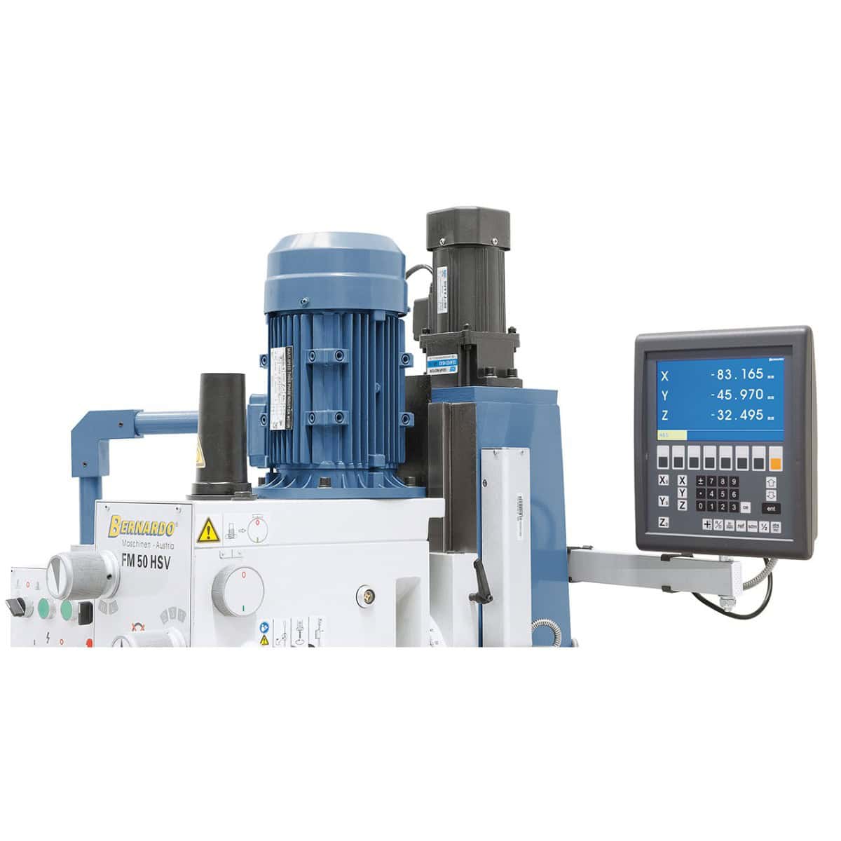 FM 50 HSV drilling and milling machine with 3-axis position display