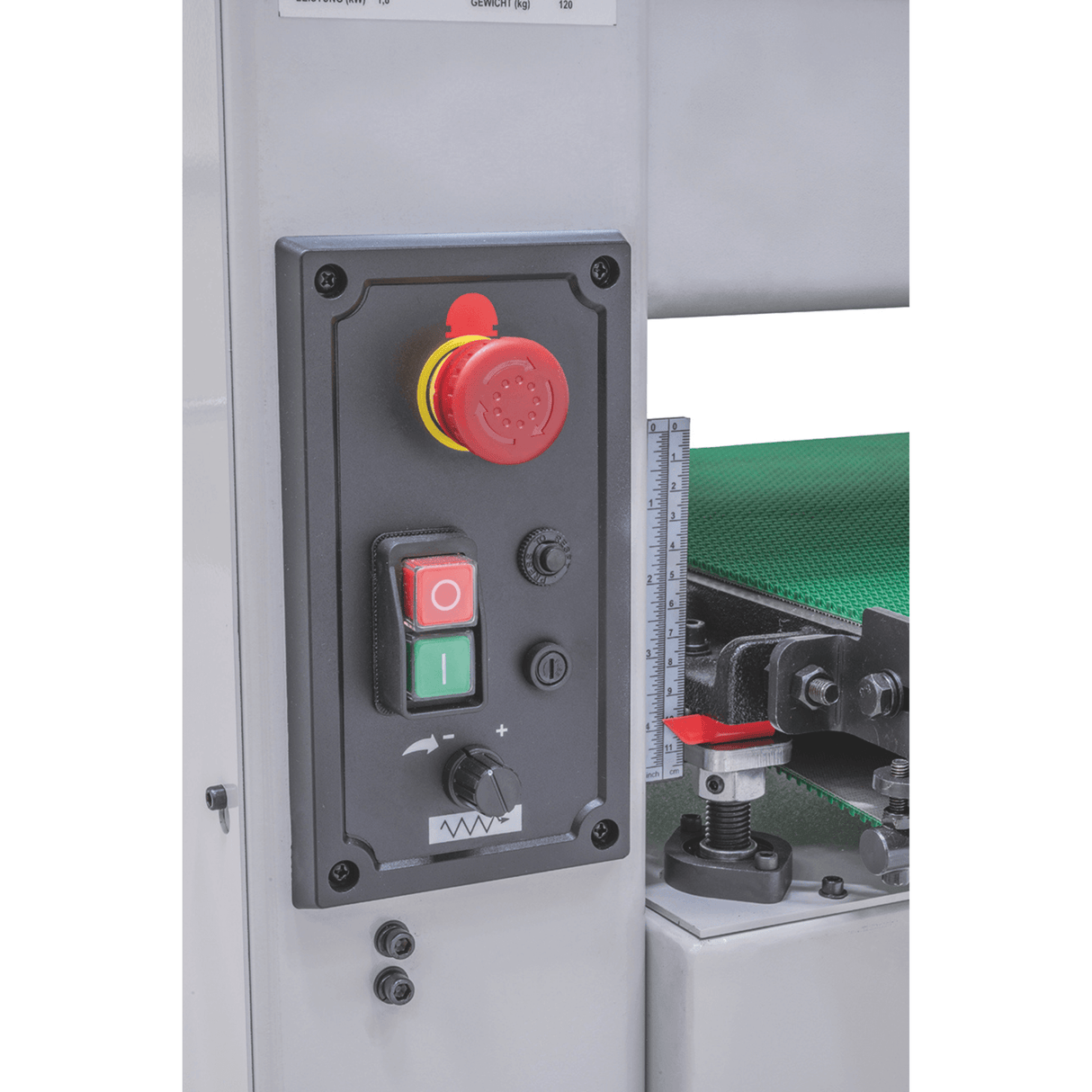 Calibratrice Bernardo ZSM 460 DC – 230V, 460 mm con aspirazione integrata