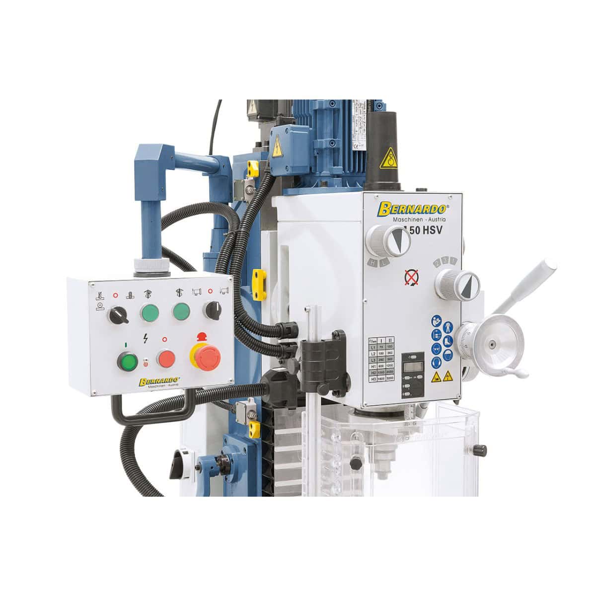 FM 50 HSV drilling and milling machine with 3-axis position display