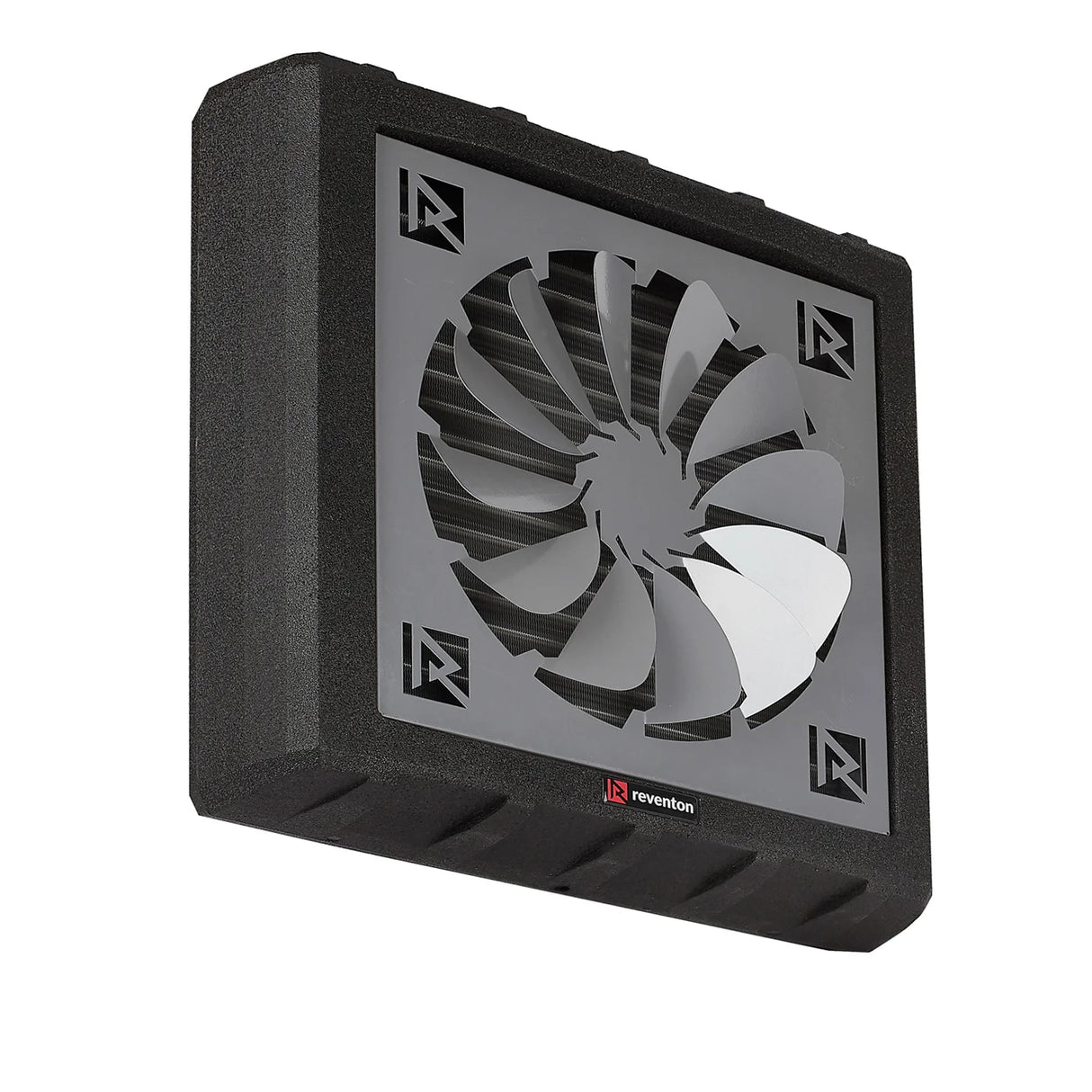 Aerotermo ad acqua Reventon serie HC con diffusore a 360°, progettato per una distribuzione omogenea del calore in tutte le direzioni. Dotato di scambiatore in rame/acciaio, struttura resistente e ventola assiale silenziosa, è ideale per ambienti industriali, commerciali e agricoli che richiedono comfort termico uniforme e prestazioni elevate.