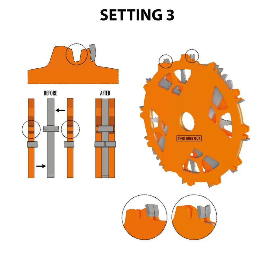 CMT Dado Pro blade set - D203x6,2-20 d30 Z12 HW
