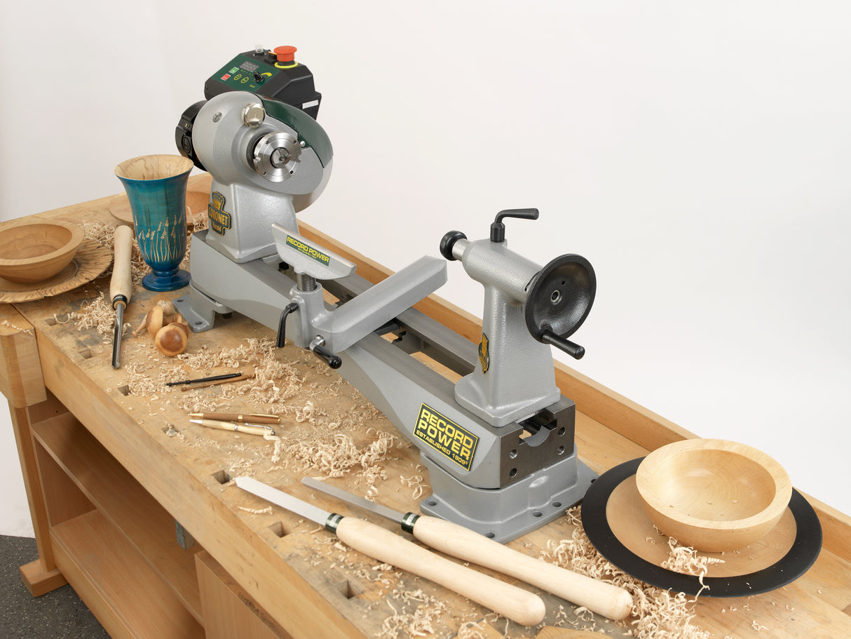 Record Power Tornio per legno Coronet Herald in ghisa – 230 V