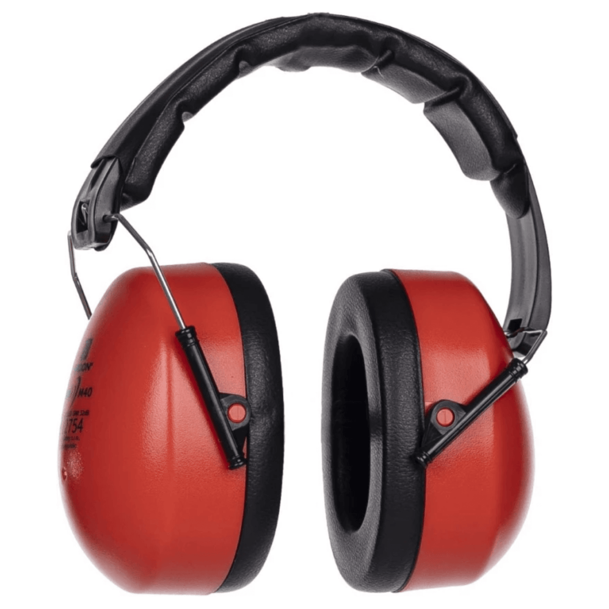 Cuffie antirumore Ardon ARDON®4EAR M40 rosse, pieghevoli, con archetto regolabile e riduzione acustica certificata 26,1 dB.