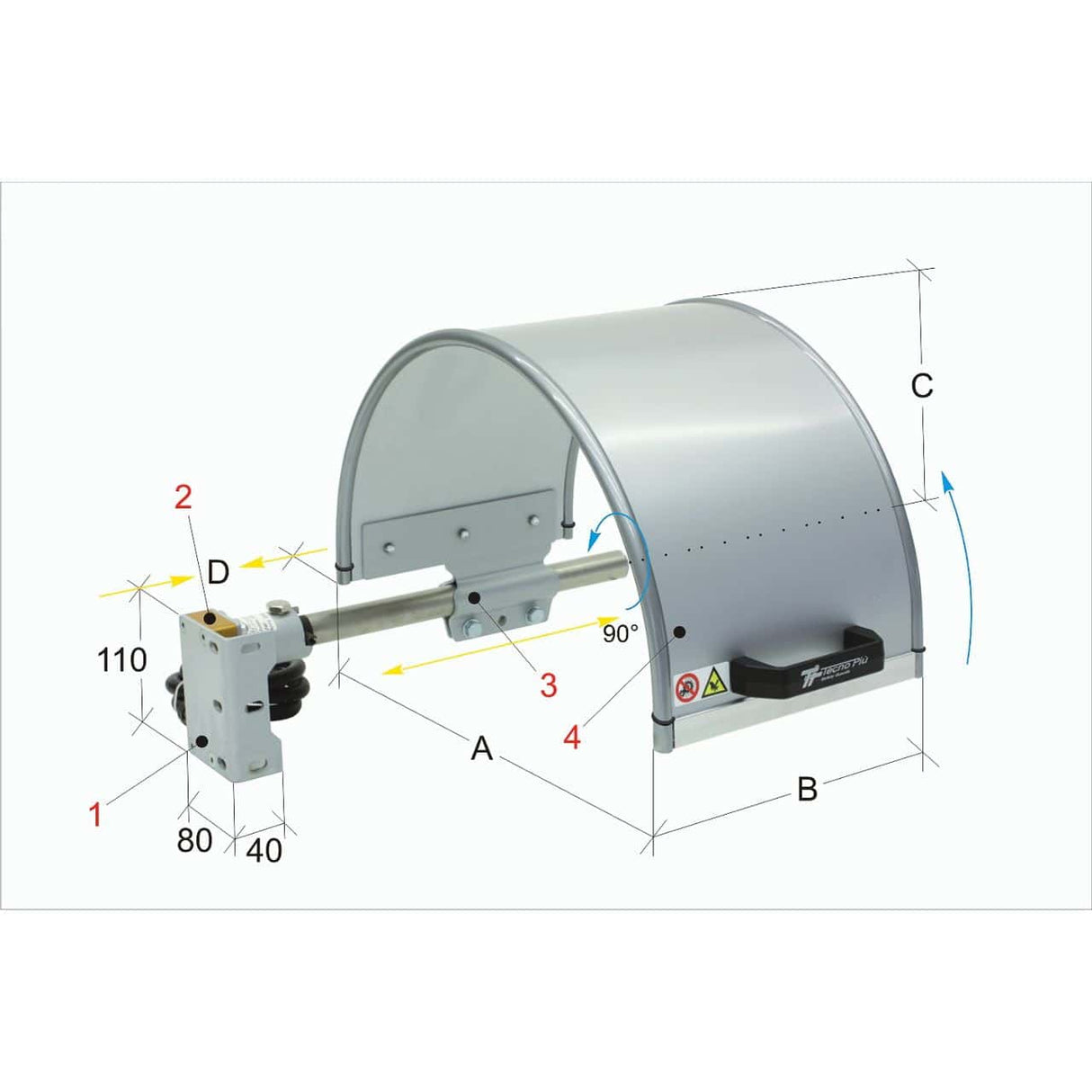 Protection devices for PTO 03/400 lathes