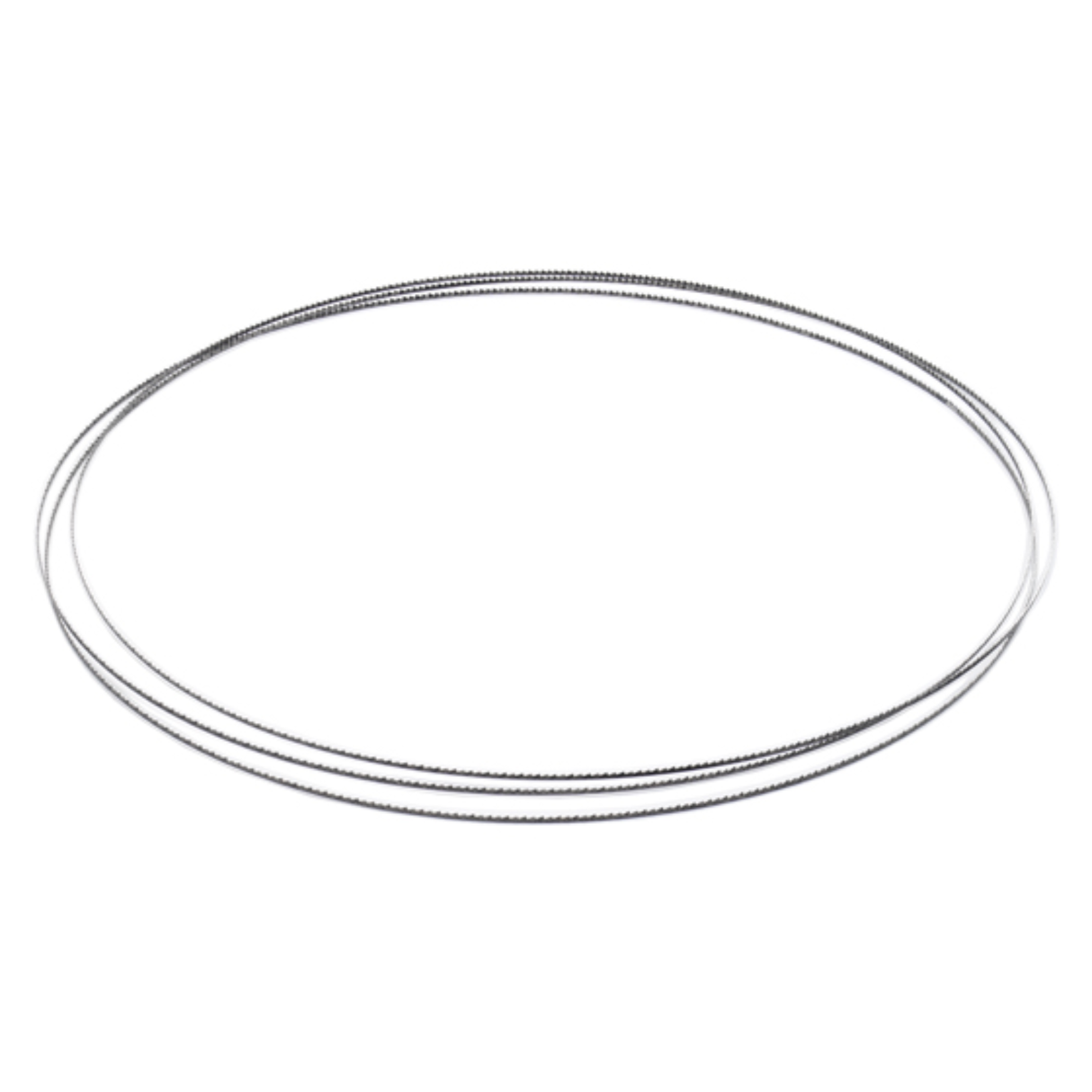 Set da due lame sottili per sega a nastro Sabre 300 con dentatura 14 TPI, ideali per tagli curvi controllati e lavorazioni di precisione con guida a scorrimento Cobra.