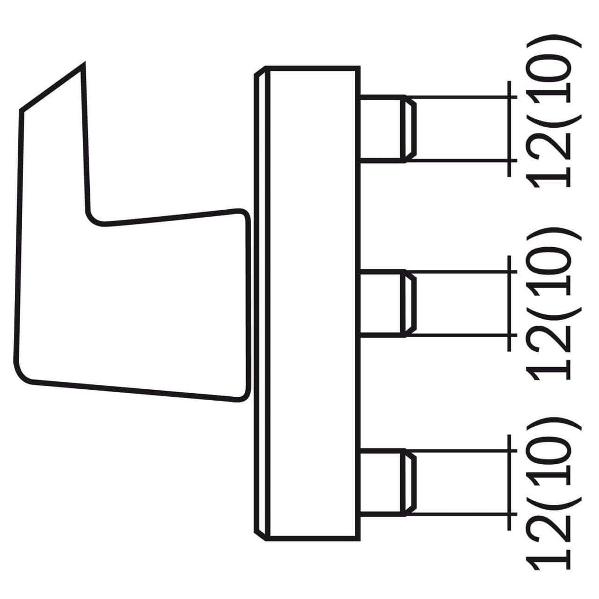 Portapunta per maniglie finestra con supporto per mortasatrici