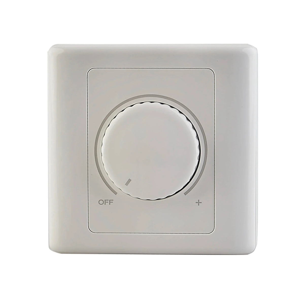 Vista frontale del potenziometro EC Reventon, dotato di manopola di regolazione e custodia protettiva con grado IP54