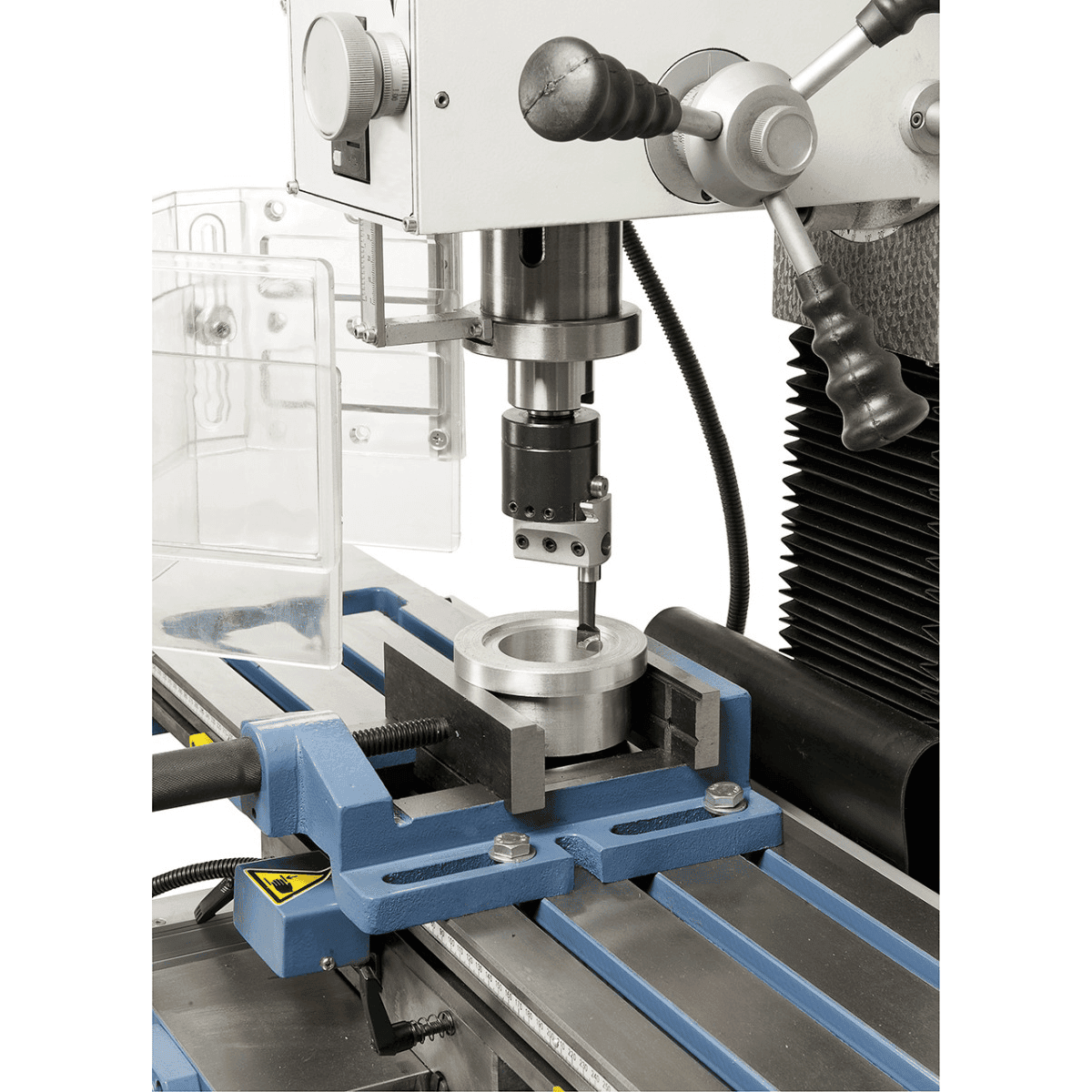 Drill and milling machine BF 30 N Super with feed and 3-axis display ES-12 V