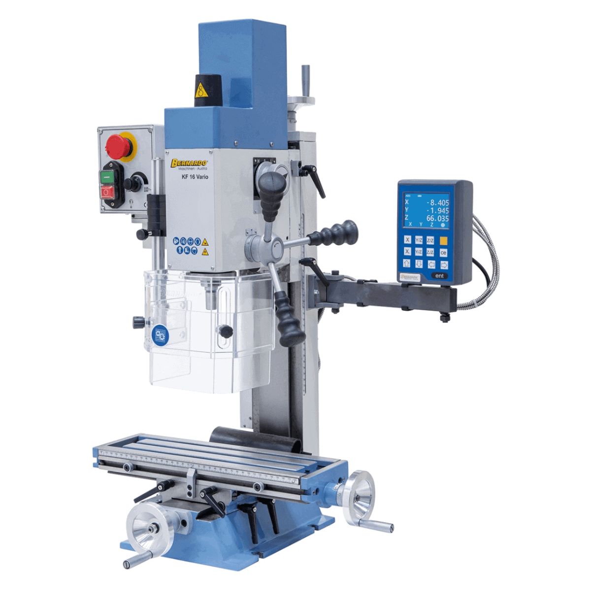 KF 16 Vario Drill and Milling Machine with 3-Axis Digital Display