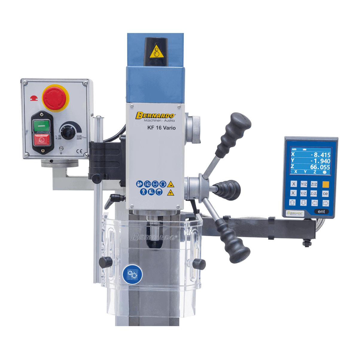 KF 16 Vario Drill and Milling Machine with 3-Axis Digital Display