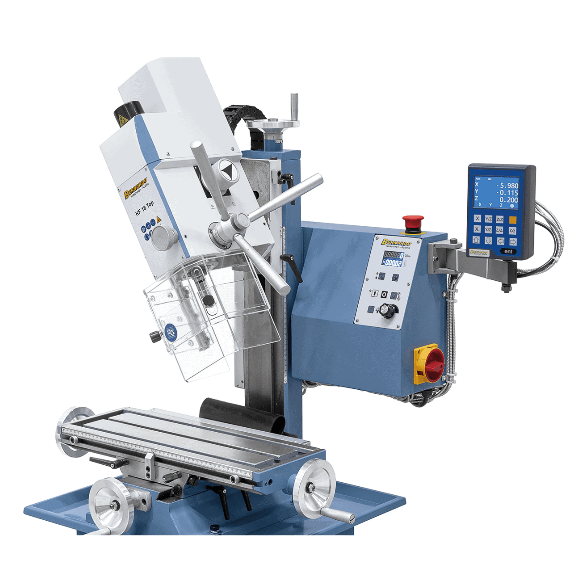 KF 18 Top drilling and milling machine incl. 3-axis digital display