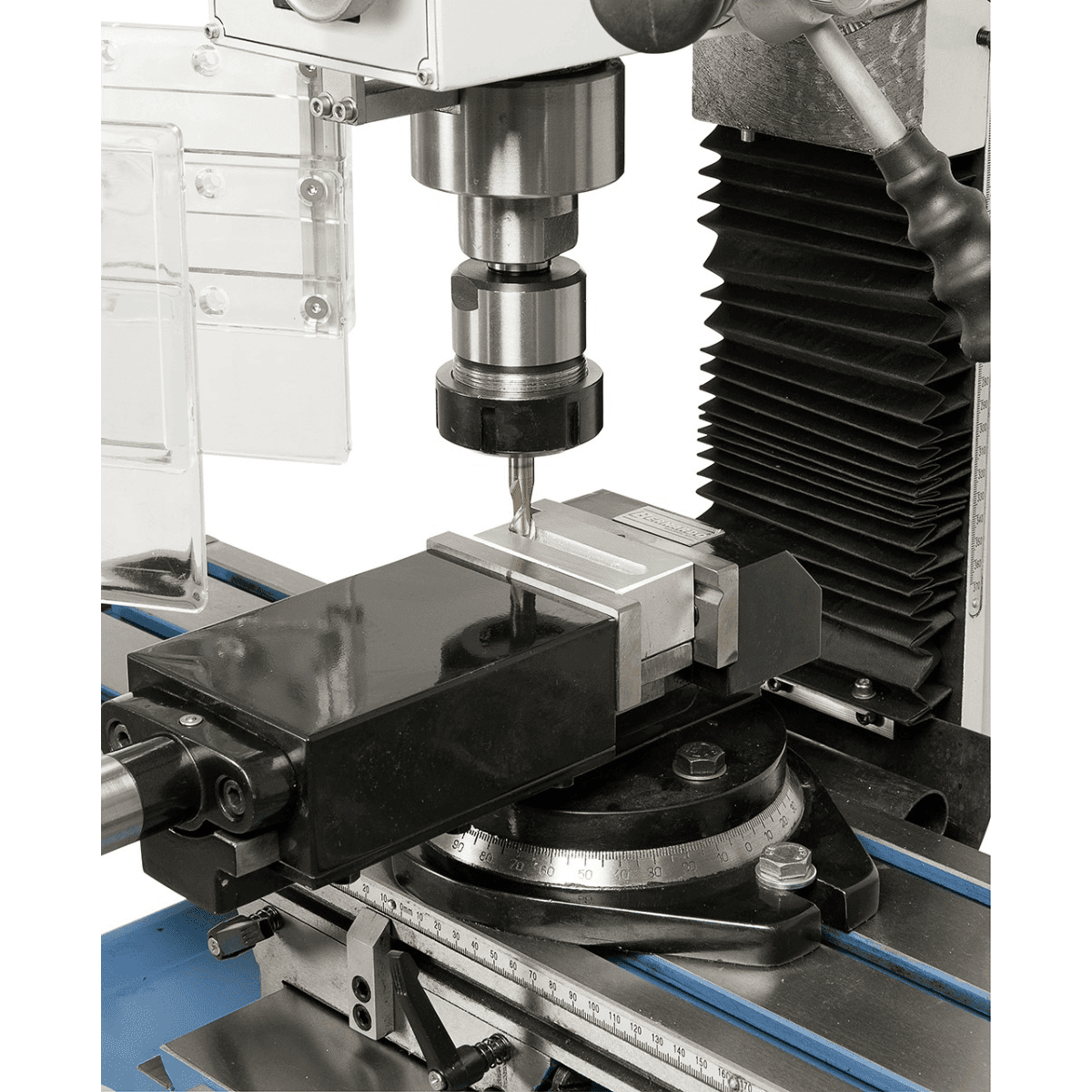 KF 25 D Vario drilling and milling machine with 3-axis digital display