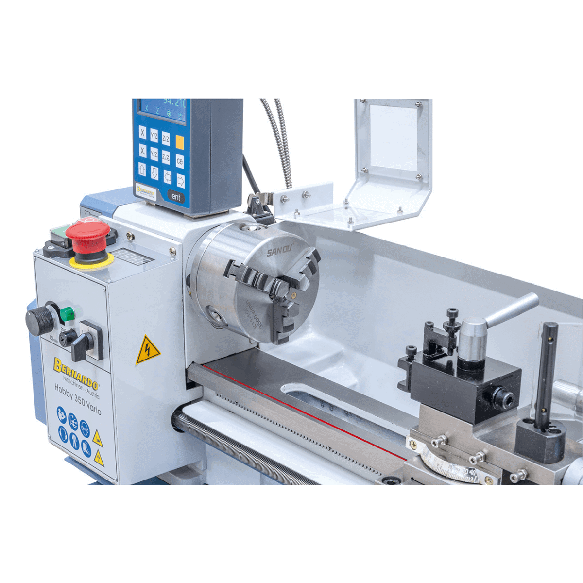 Hobby 350 Vario / 230 V lathe with 2-axis digital display DT 40