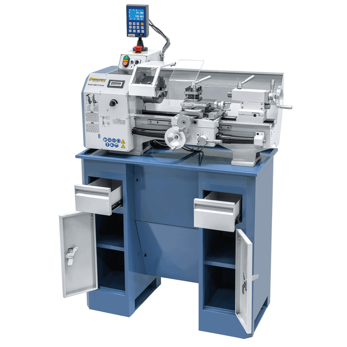 Profi 450 S Vario lathe / 230 V with 2-axis position indicator ES-12V