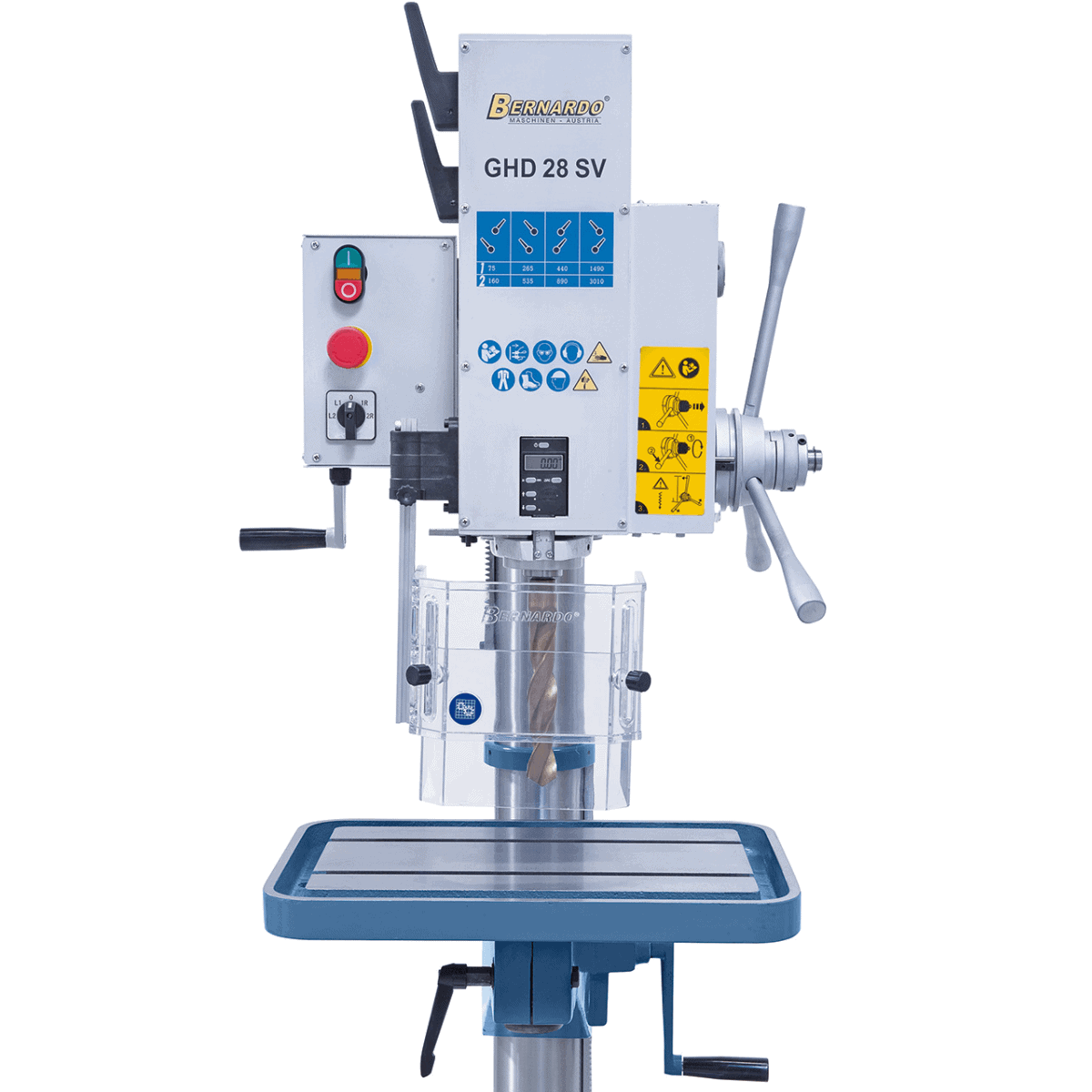 Trapano ad ingranaggi GHD 28 SV con visualizzatore digitale