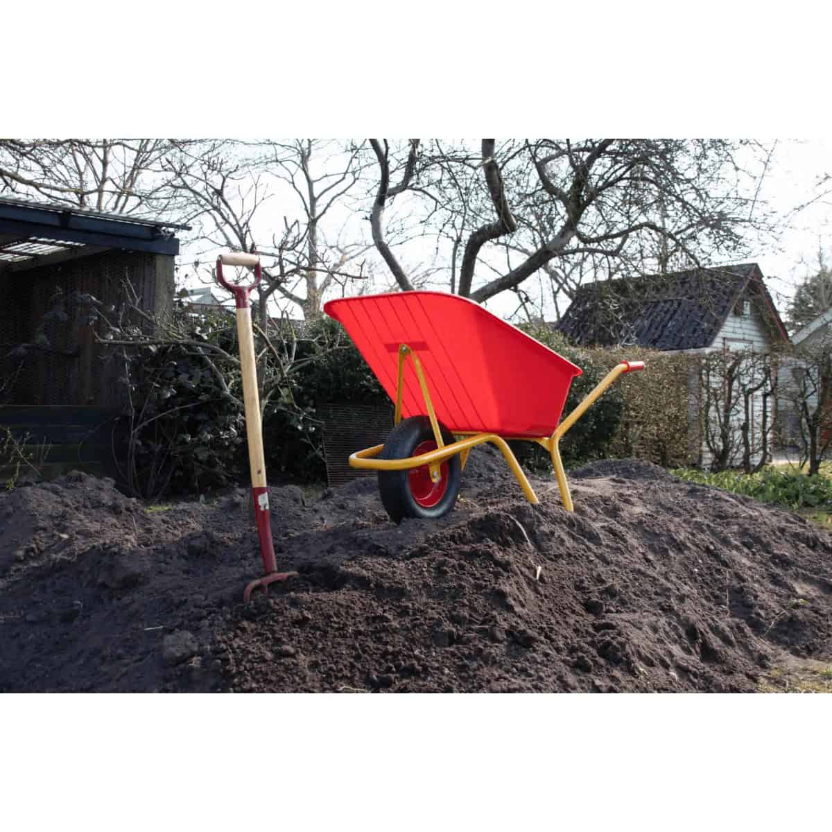 Carriola Ravendo BU 1000 PP AVANTI – 200 kg, robusta da cantiere