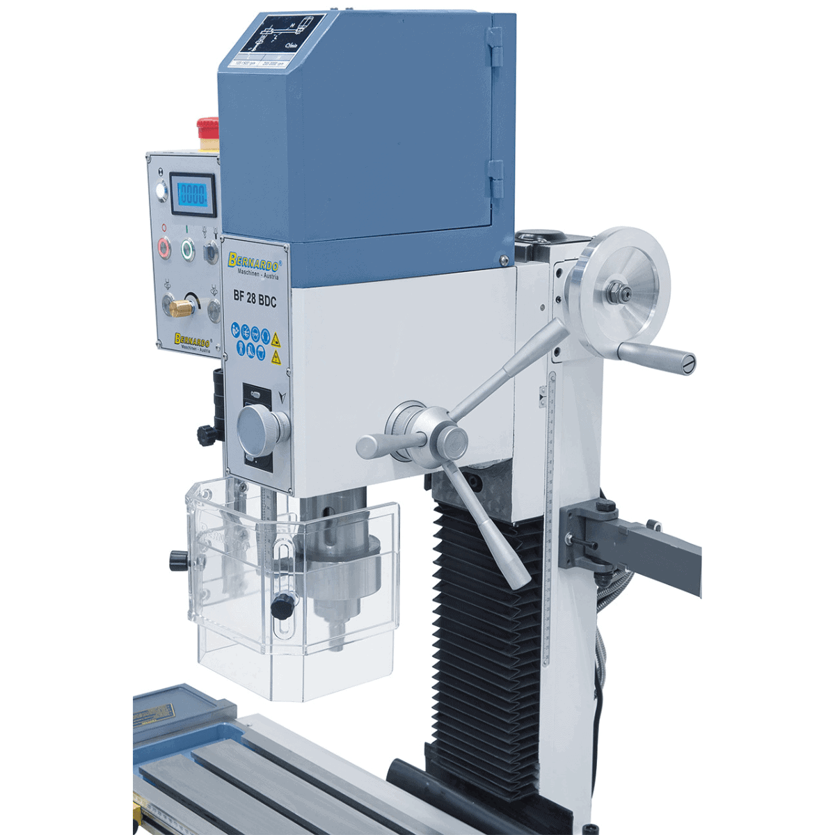 BF 28 BDC drilling and milling machine with 3-axis feed and position display
