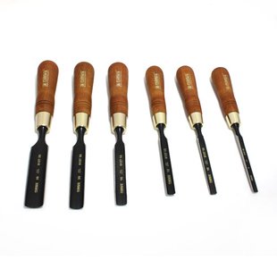 Set di scalpelli curvi PREMIUM in scatola di legno