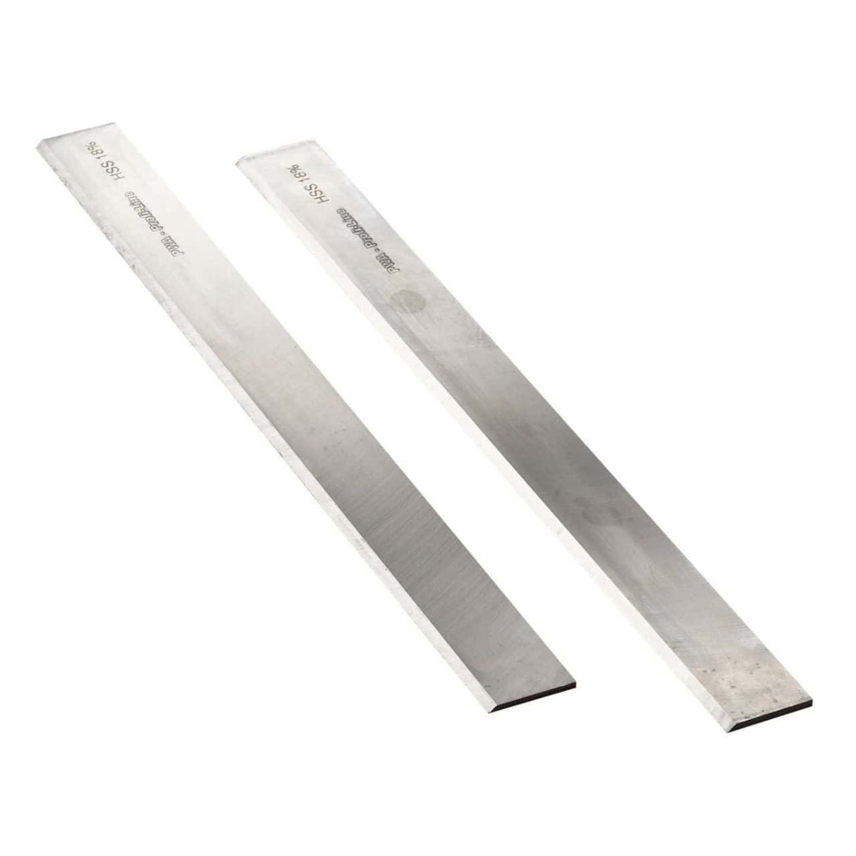 Coppia di coltelli di ricambio da 308 x 20 x 2,5 mm per piallatrice PT 305 D, ideali per tagli precisi e uniformi su legno massiccio.